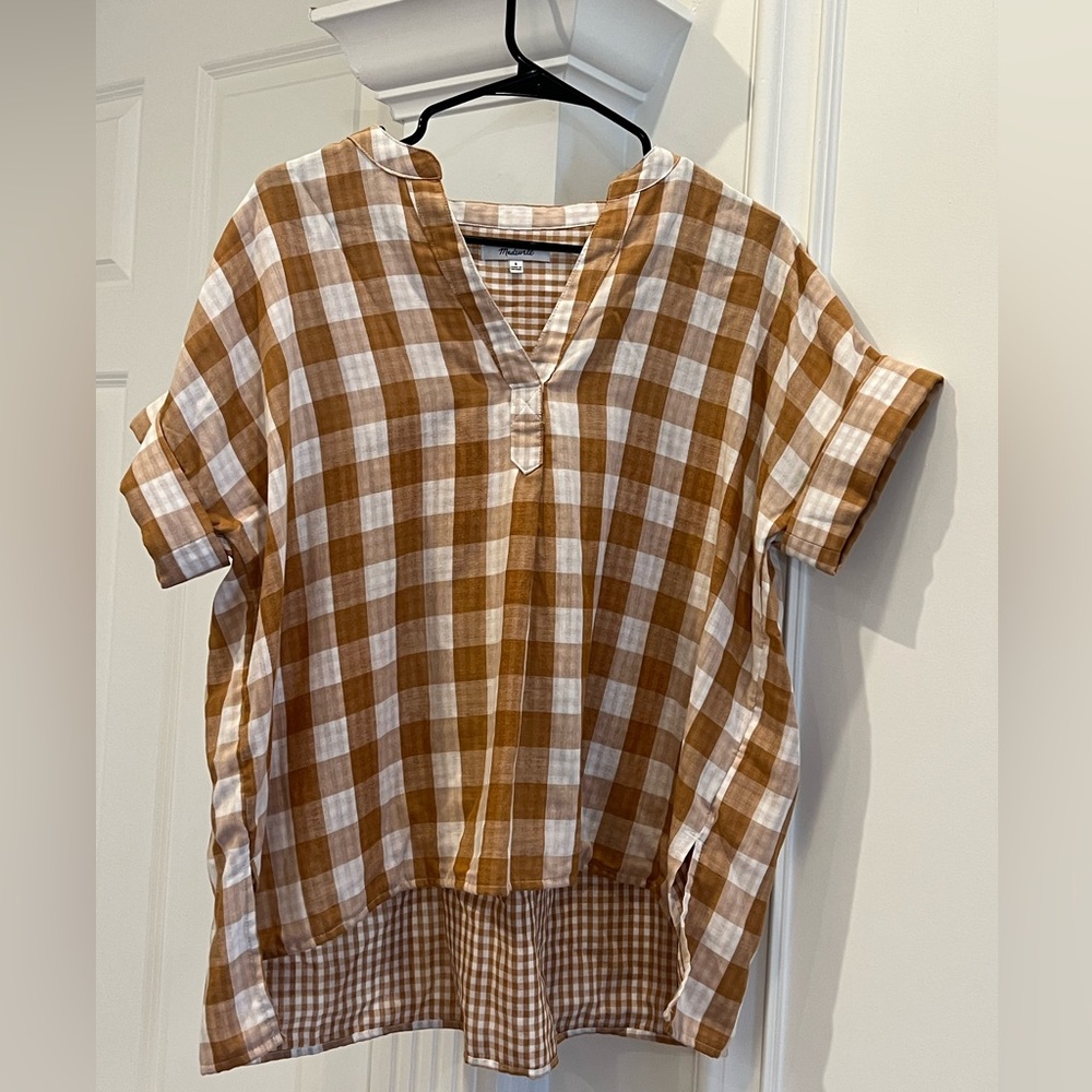 Madewell Gingham Popover Shirt
